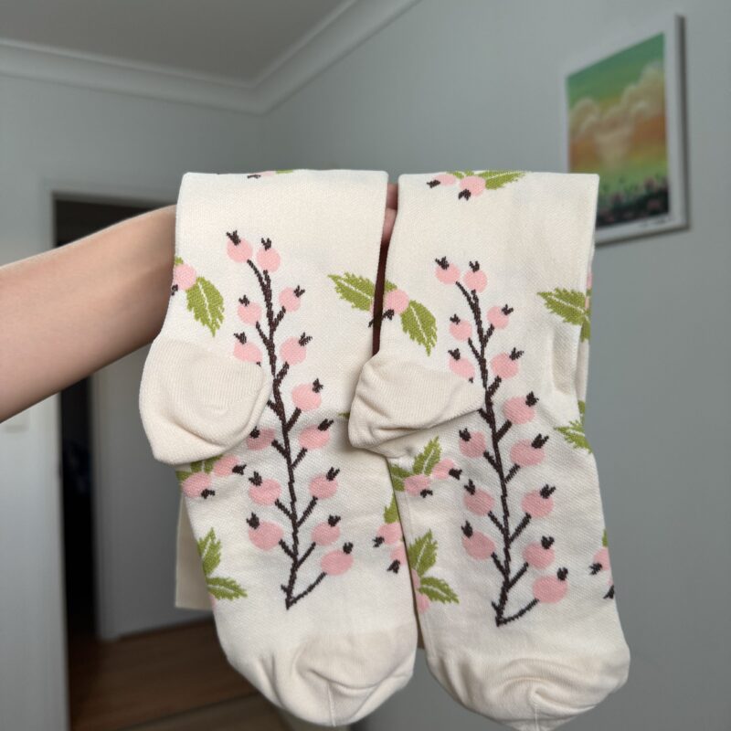 VỚ Y KHOA BEIGE CÀNH HOA