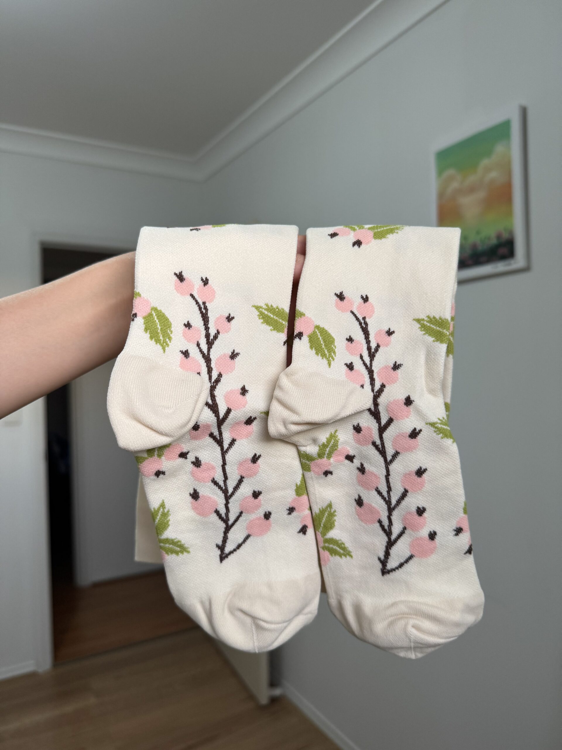 VỚ Y KHOA BEIGE CÀNH HOA